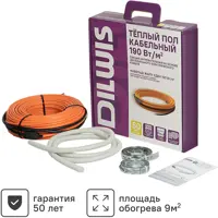 Нагревательный кабель для теплого пола DILWIS 9 м2 1710 Вт